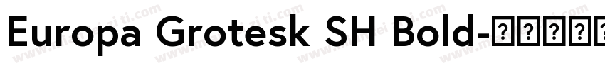 Europa Grotesk SH Bold字体转换